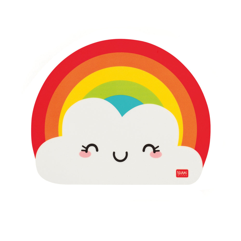 Legami PVC Mousepad Anti-Slip Computer/Laptop Mouse Mat Stationery Rainbow (2 Pack) — image 2