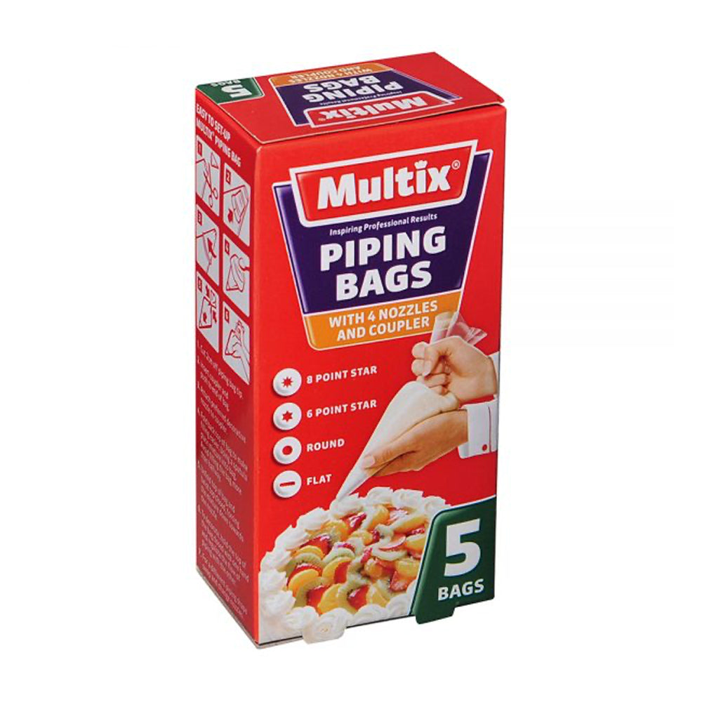 Multix Baking Piping Bags With Multiple Shape Nozzles And Coupler Set (9 Pieces) — image 2