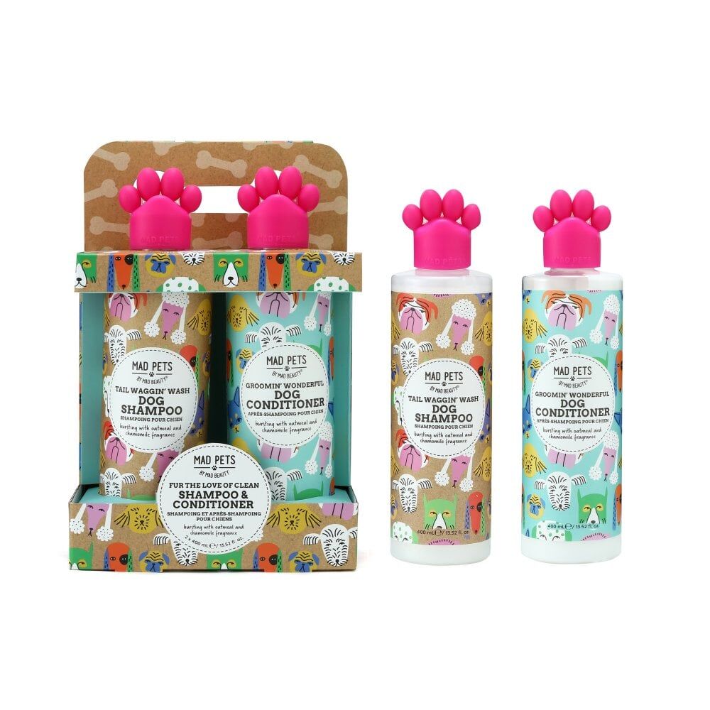 Mad Pets Dog Shampoo and Conditioner Duo 800ml Oatmeal & Chamomile (2 Pack) — image 4