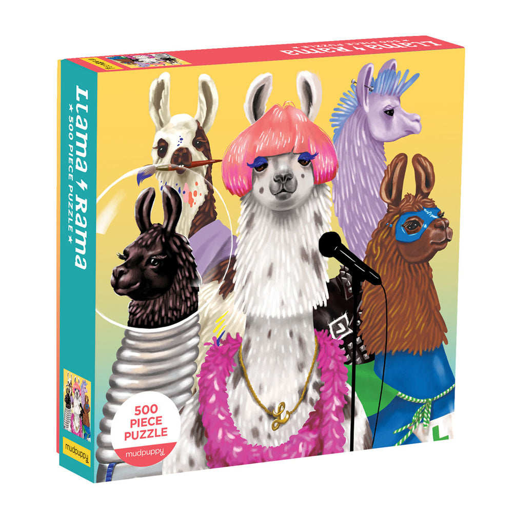 Mudpuppy Kids/Children Jigsaw Puzzle Game Toy 51x51cm Llama & Rama 8+ (500 Pieces)