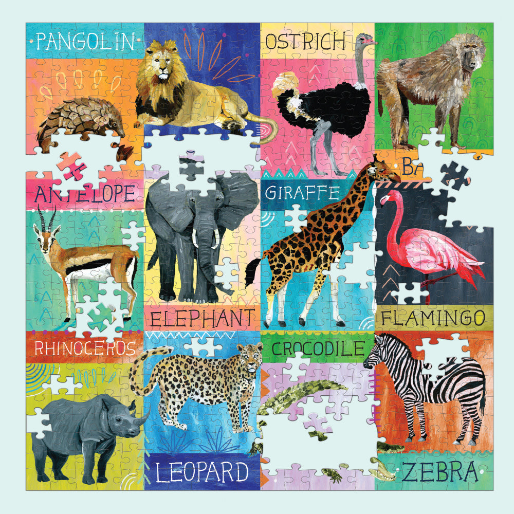 Mudpuppy Kids/Children Jigsaw Puzzle Toy 51x51cm Painted Safari 8+ (500 Pieces)