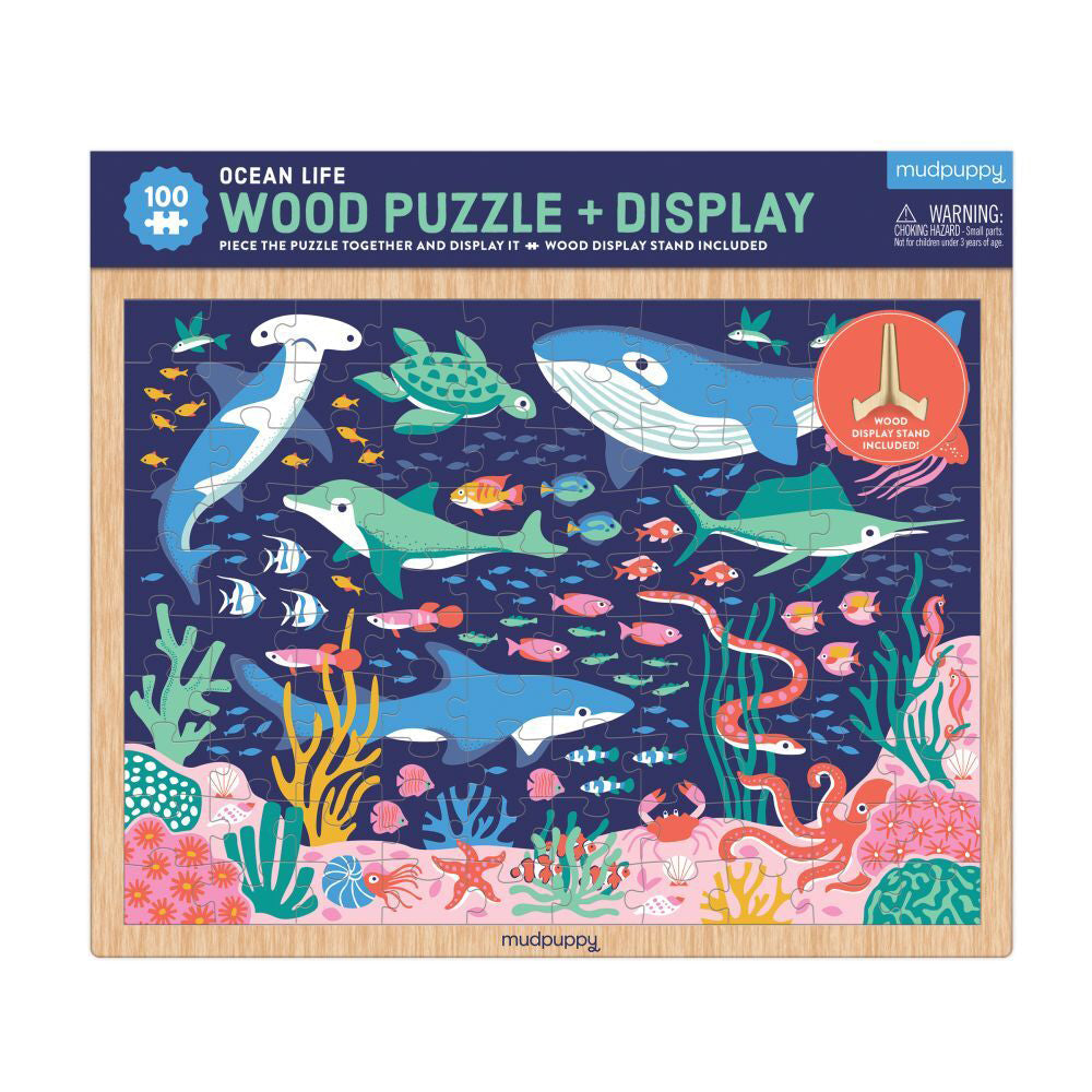 Mudpuppy Jigsaw Wood Puzzle & Display 30x23cm On the Move Kids Game 3+ (100 Pieces)
