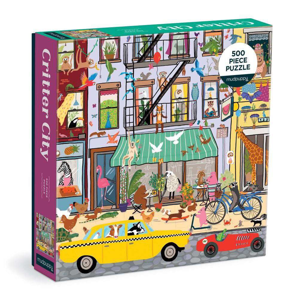 Mudpuppy Kids/Children Jigsaw Puzzle Game Toy 51x51cm Critter City 8+ (500 Pieces)