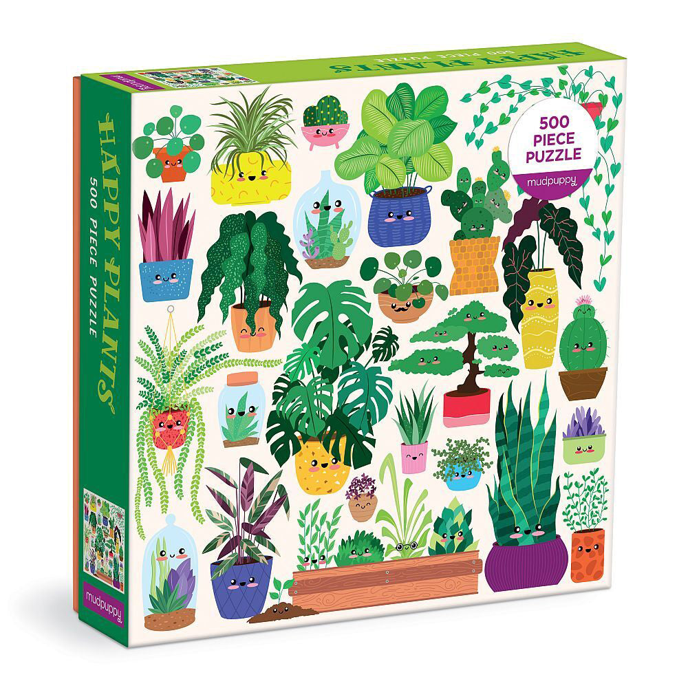 Mudpuppy Kids/Children Jigsaw Puzzle Game Toy 51x51cm Happy Plants 8+ (500 Pieces)