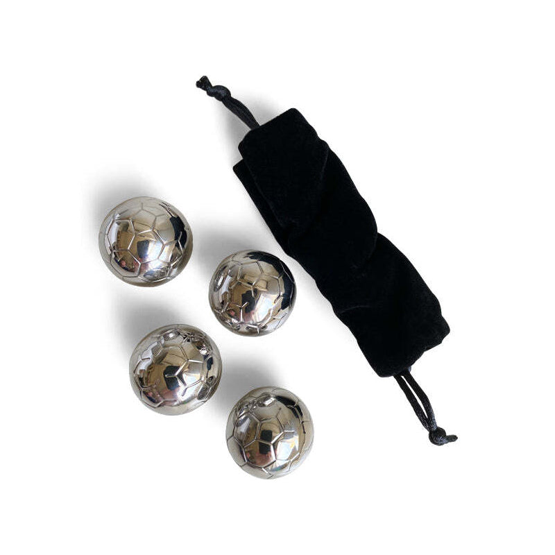 Men's Republic Novelty Funny Reusable Soccer Ball Cooling Ice Cubes Set (4 Pieces)