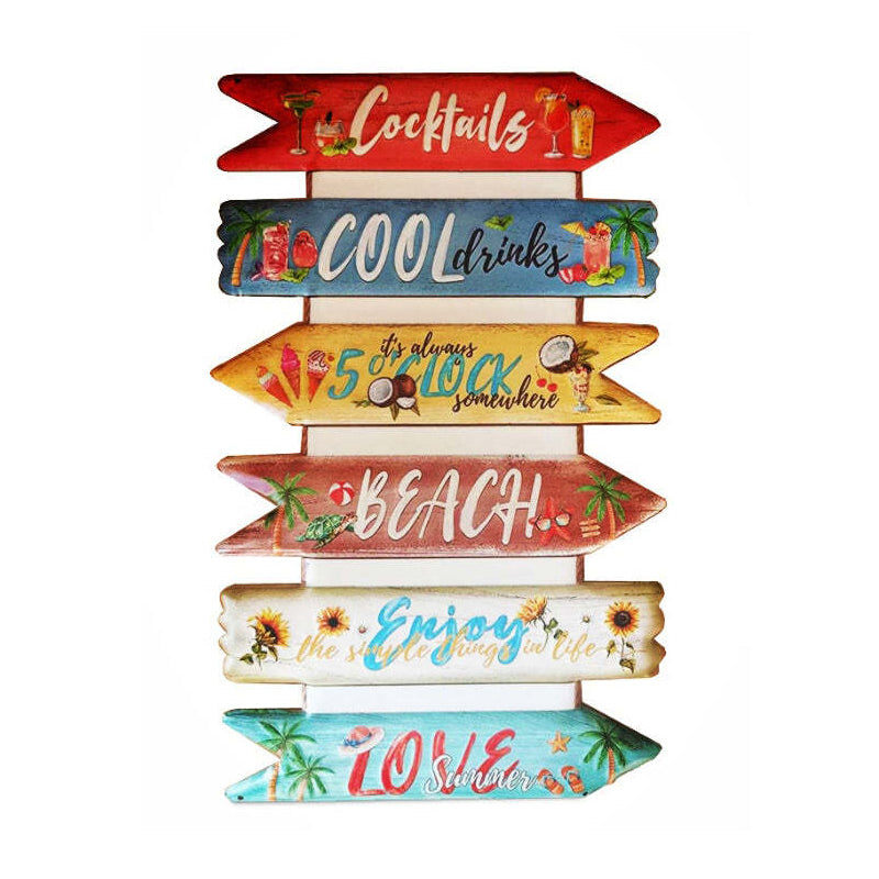 Men's Republic Retro Vintage Style Bar/Man Cave Sign Decor Cocktails 50x30cm