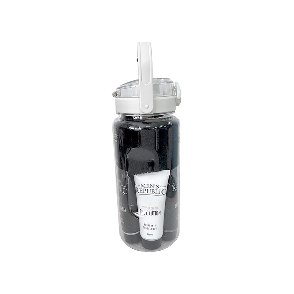 Men's Republic Men’s Republic Grooming Kit in Gym Waterbottle for Fitness Fresh - Clear — image 3