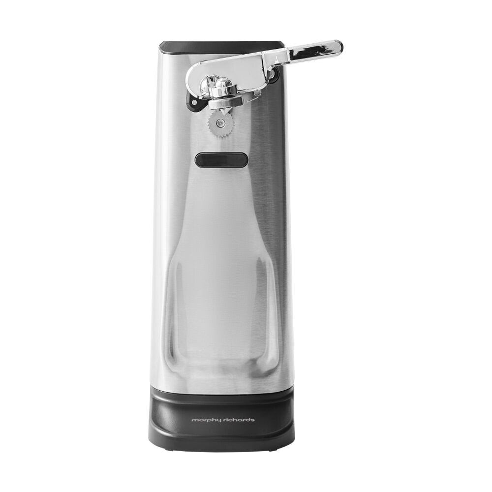 Morphy Richards Electric 3-in-1 Can Opener 50W S/S with Knife Sharpener - Silver