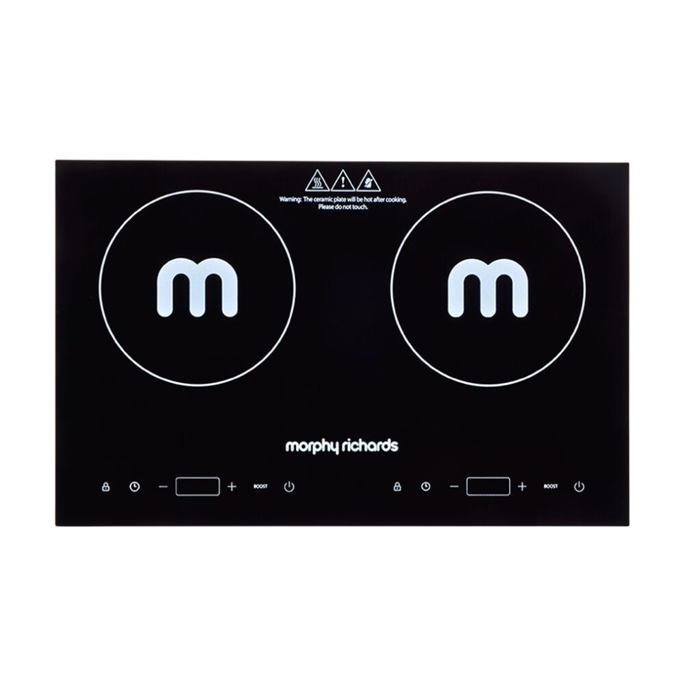 Morphy Richards Dual Induction Cooktop 2200W Portable Digital Display - Black