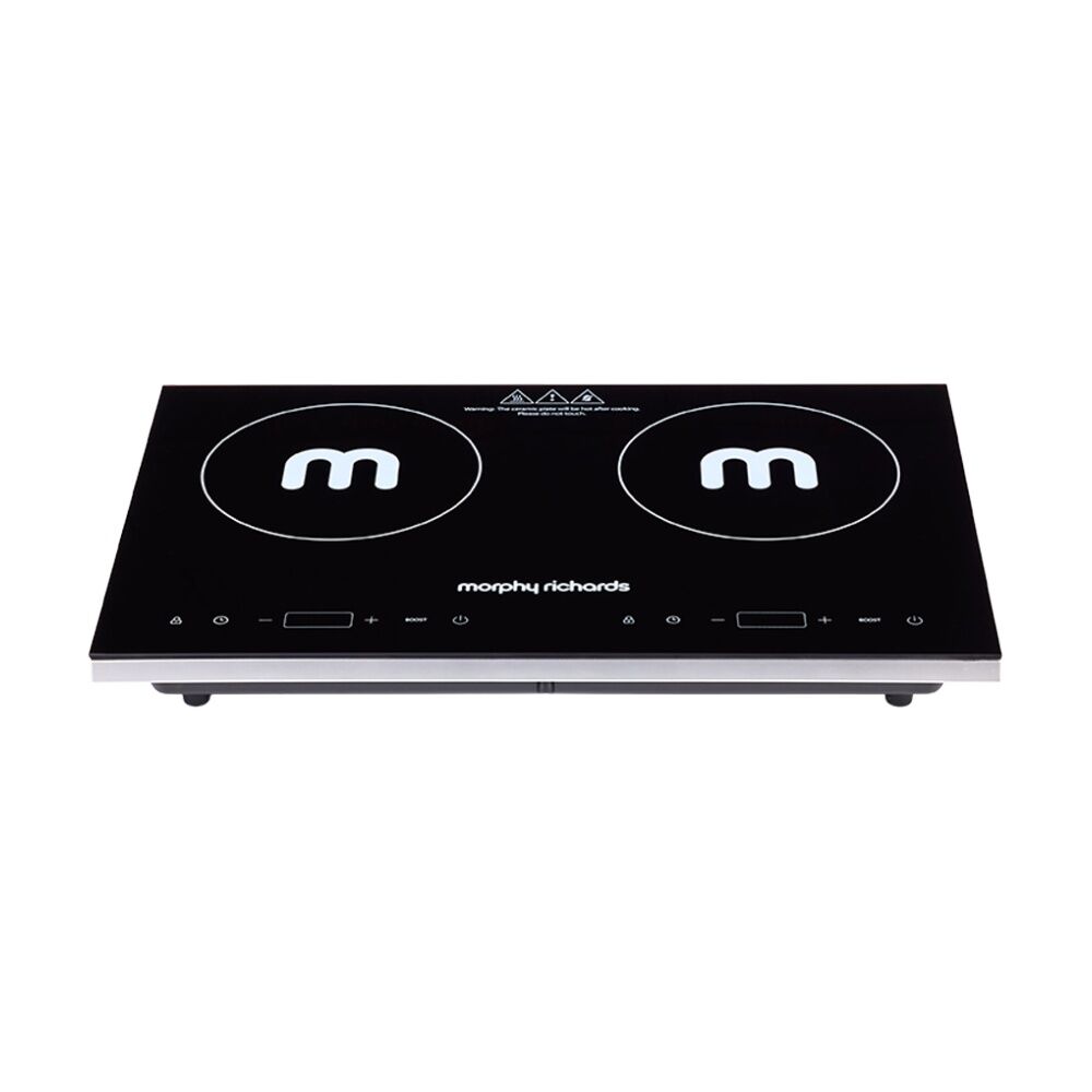 Morphy Richards Dual Induction Cooktop 2200W Portable Digital Display - Black — image 2