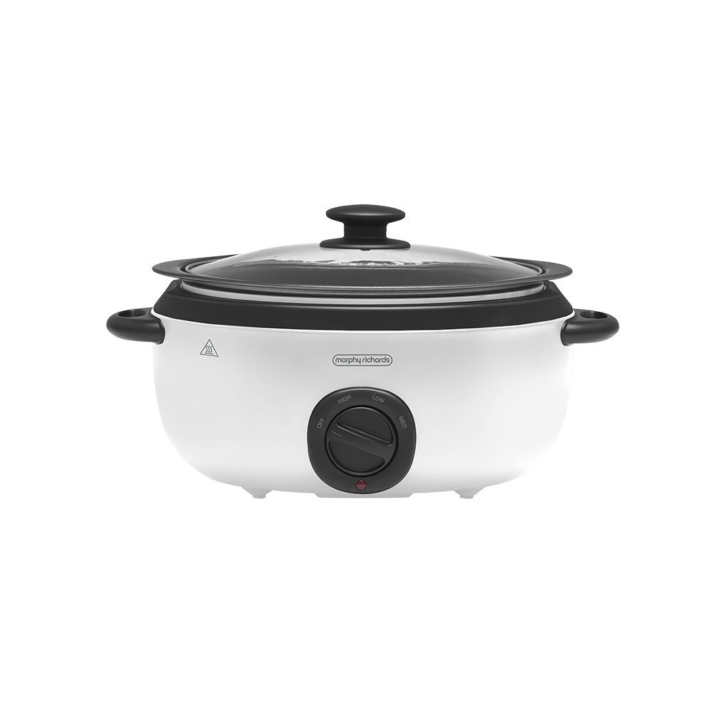 Morphy Richards 6.5L Sear & Stew Slow Cooker Home/Kitchen Appliance Vivid White