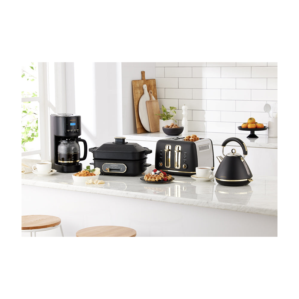 Morphy Richards Ascend Adjustable 4 Slice Toaster w/Crumb Tray 2000W Gold/Black — image 7