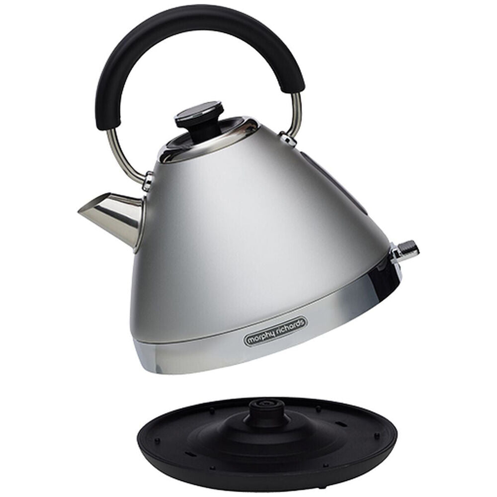 Morphy Richards 1.5L Steel-Grey 2.2KW Venture Pyramid Electric Kettle — image 2