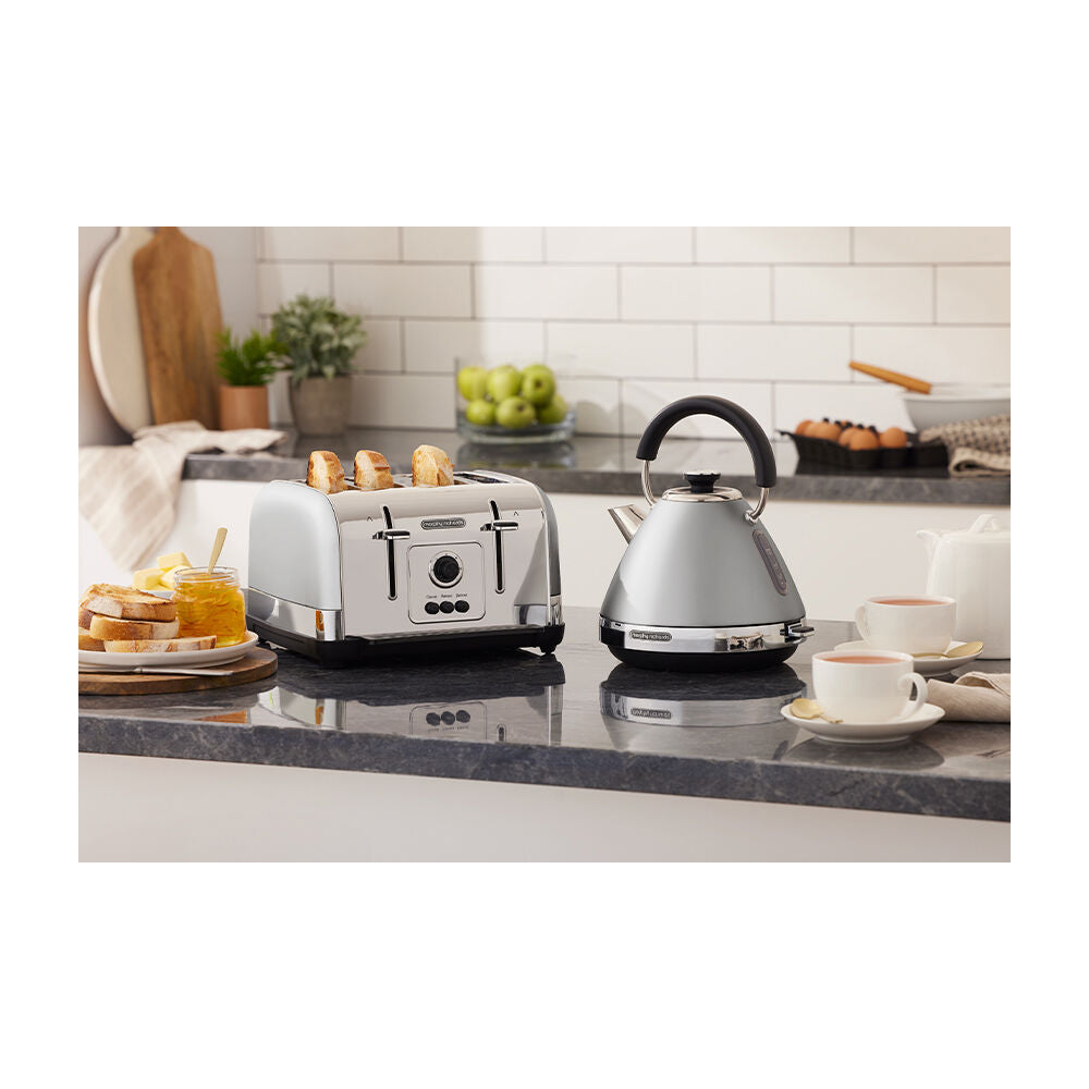 Morphy Richards 1.5L Steel-Grey 2.2KW Venture Pyramid Electric Kettle — image 4