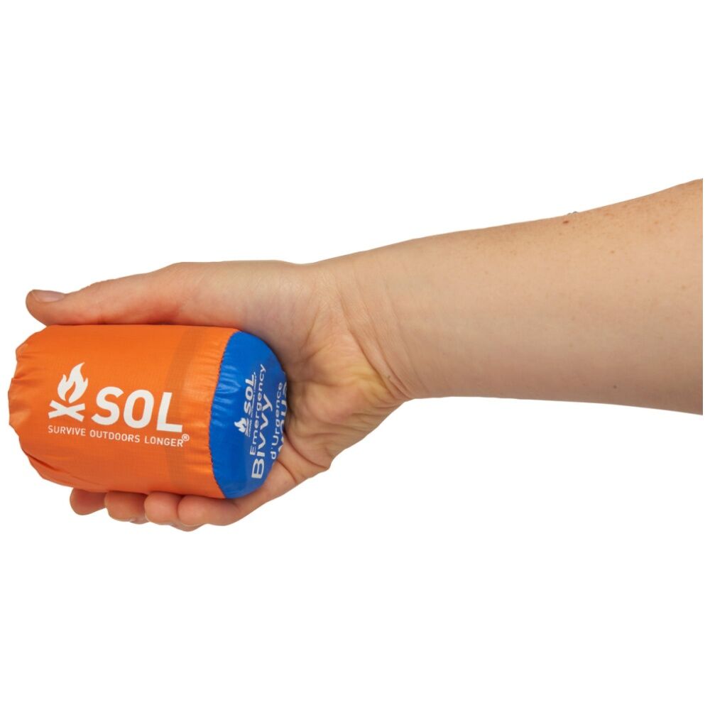 Sol Emergency Bivvy 90 Percent Heat Reflective Waterproof Rescue Whistle Orange — image 3