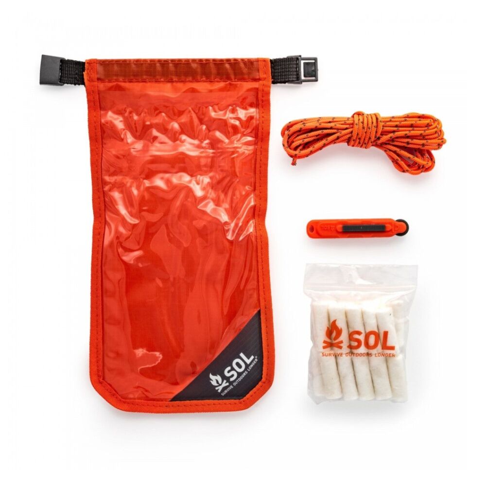 Sol Fire Starting Kit Survival Waterproof Tinder Quik With Sparker Dry Bag (2 Pack) — image 3
