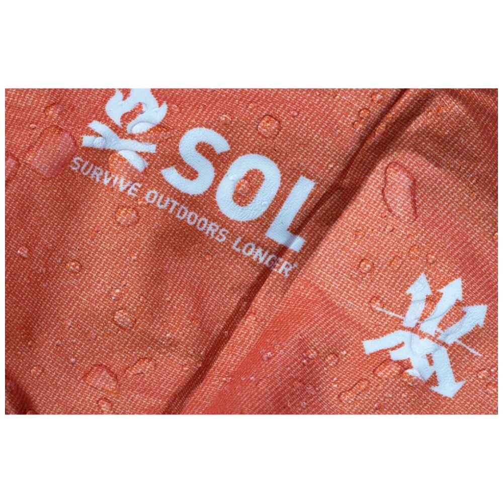 Sol Bivvy With Hood Heat Reflective Water-Resistant 78cm x 213cm Orange — image 3