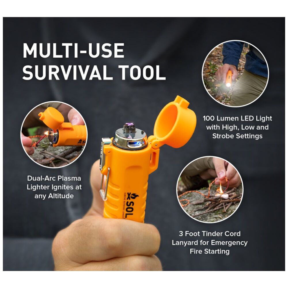 Sol Fire Lite Fuel-Free Lighter Dual Arc Waterproof USB Rechargeable 100lm LED — image 5