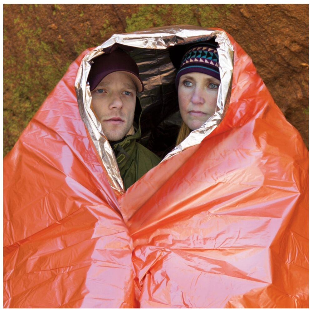 Sol Emergency Blanket XL Waterproof Reflective Orange 147x249cm Durable Heat