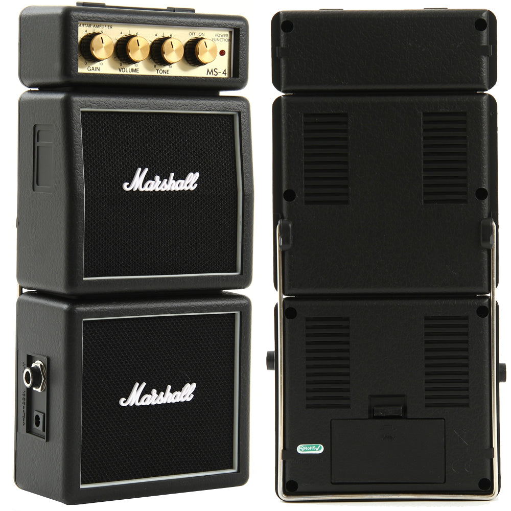 Marshall MS-4 Black Portable Micro Amplifier Amp Speaker for Electric Guitar — image 2