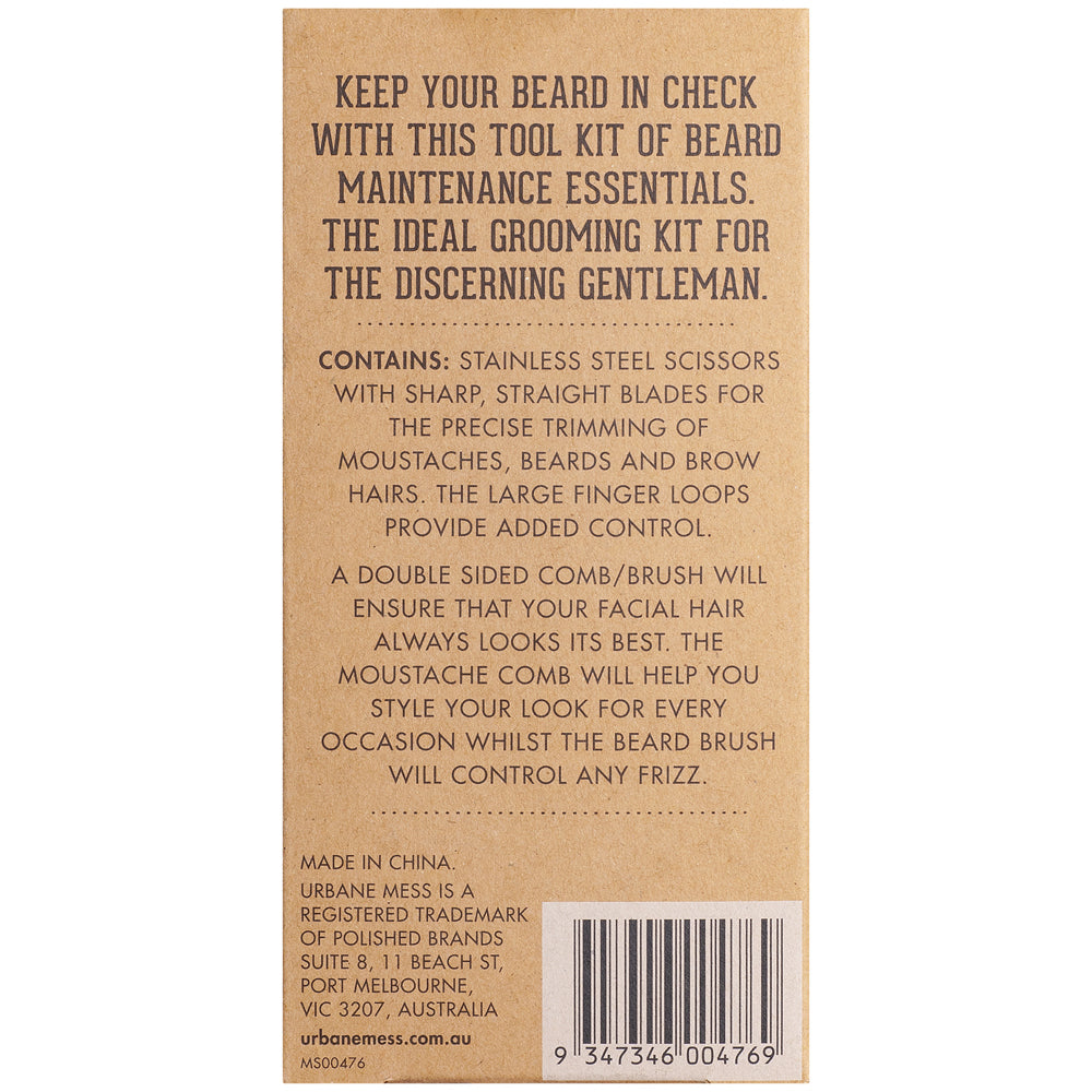 Urbane Mess Beard Hair Men's Maintenance Grooming Trimming Kit Care — image 4