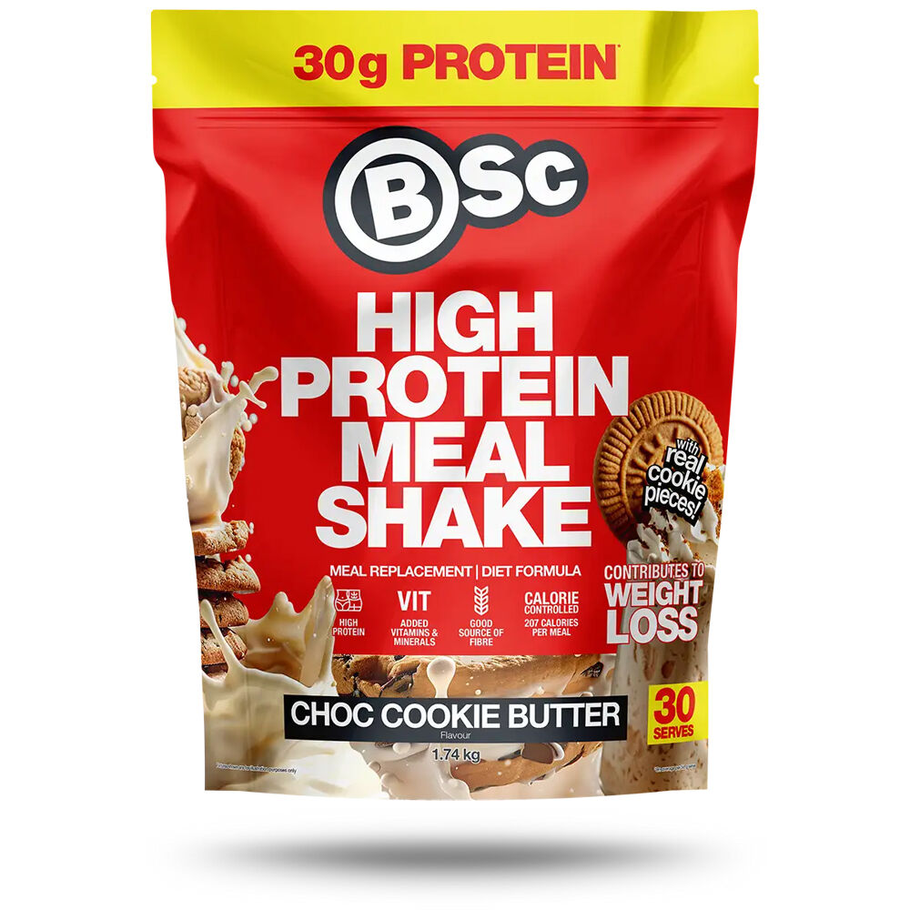 BSc 1.7kg Chocolate Cookie Butter High Protein Meal Replacement Shake 30 Serves