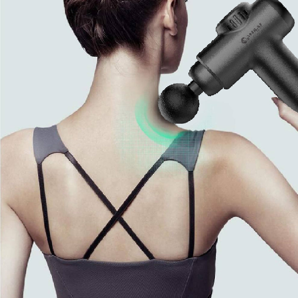 Sansai Muscle Portable Massage Gun 30-Speed w/ LCD Touch Display 18x15 cm Black — image 3