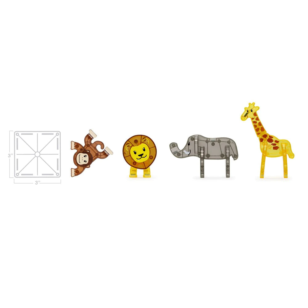 Magna-Tiles Safari Animals Kids/Childrens Magnetic Construction Toy Set 3y+ (25 Pieces) — image 2