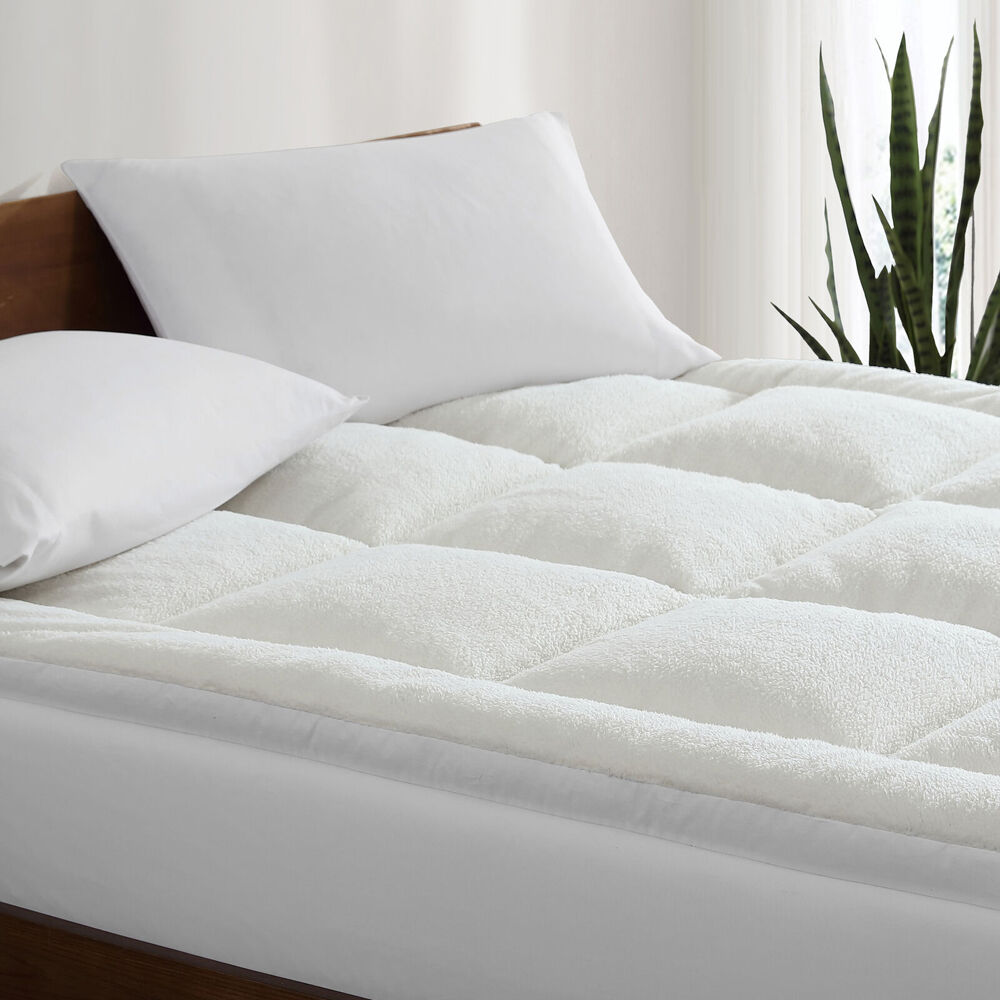 Ardor 1800Gsm Reversible Microfibre Mattress Topper White — image 3