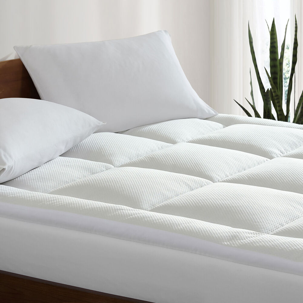 Ardor 1800Gsm Reversible Microfibre Mattress Topper White — image 4