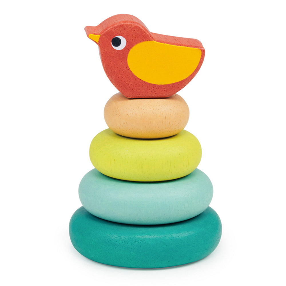 Mentari Stacking Tree w/ Bird Kids/Children 7x10cm Sensory Wooden Toy 12m+