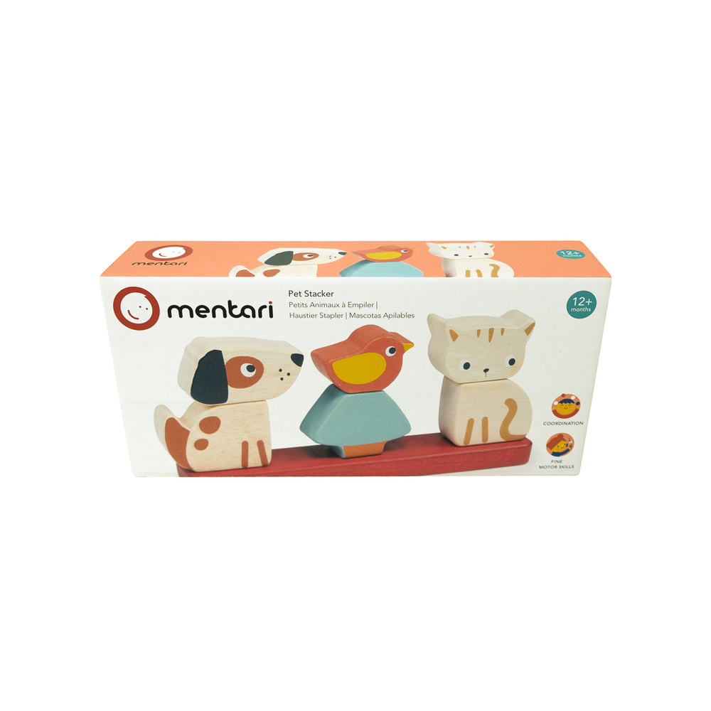 Mentari Animal Pet Stacker Kids/Children 21x10cm Educational Wooden Toy 12m+ — image 3