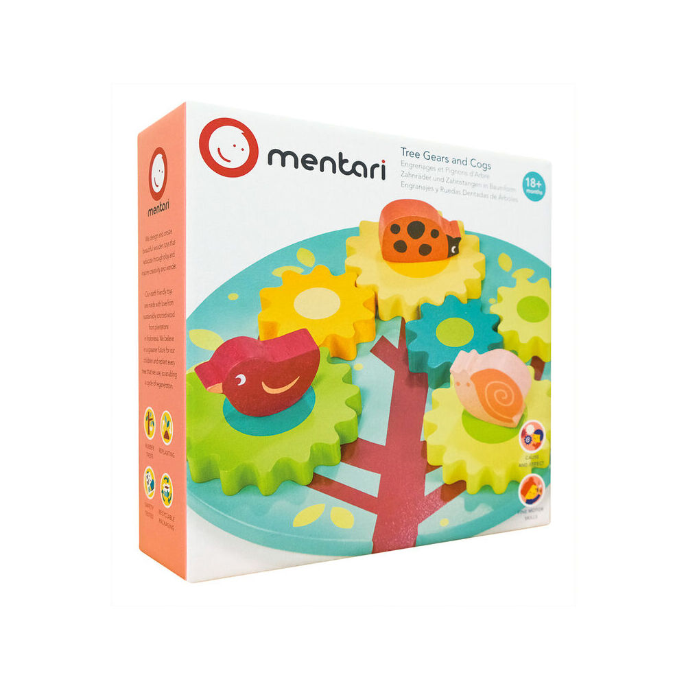 Mentari Tree Gears & Cogs Kids/Children Interactive Play Wooden Toy 18m+ — image 5