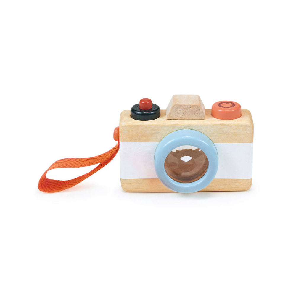 Mentari Camera Kaleidoscope Lens Kids/Children Play 10x6cm Wooden Toy 2y+