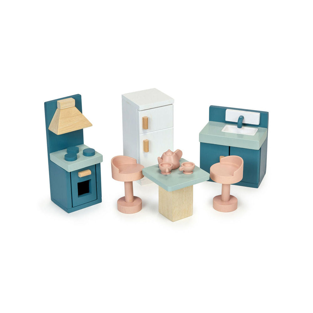 Mentari 1:12 Wooden Kitchen Doll House Furniture Set Kids/Children Toy 3y+