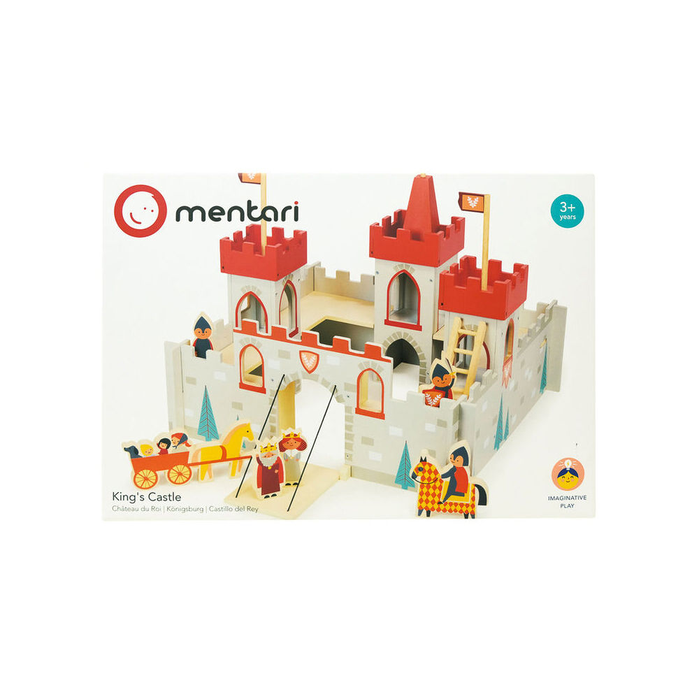 Mentari King's Castle w/ Soldiers Kids/Children Wooden Pretend Play Toy 3y+ — image 3