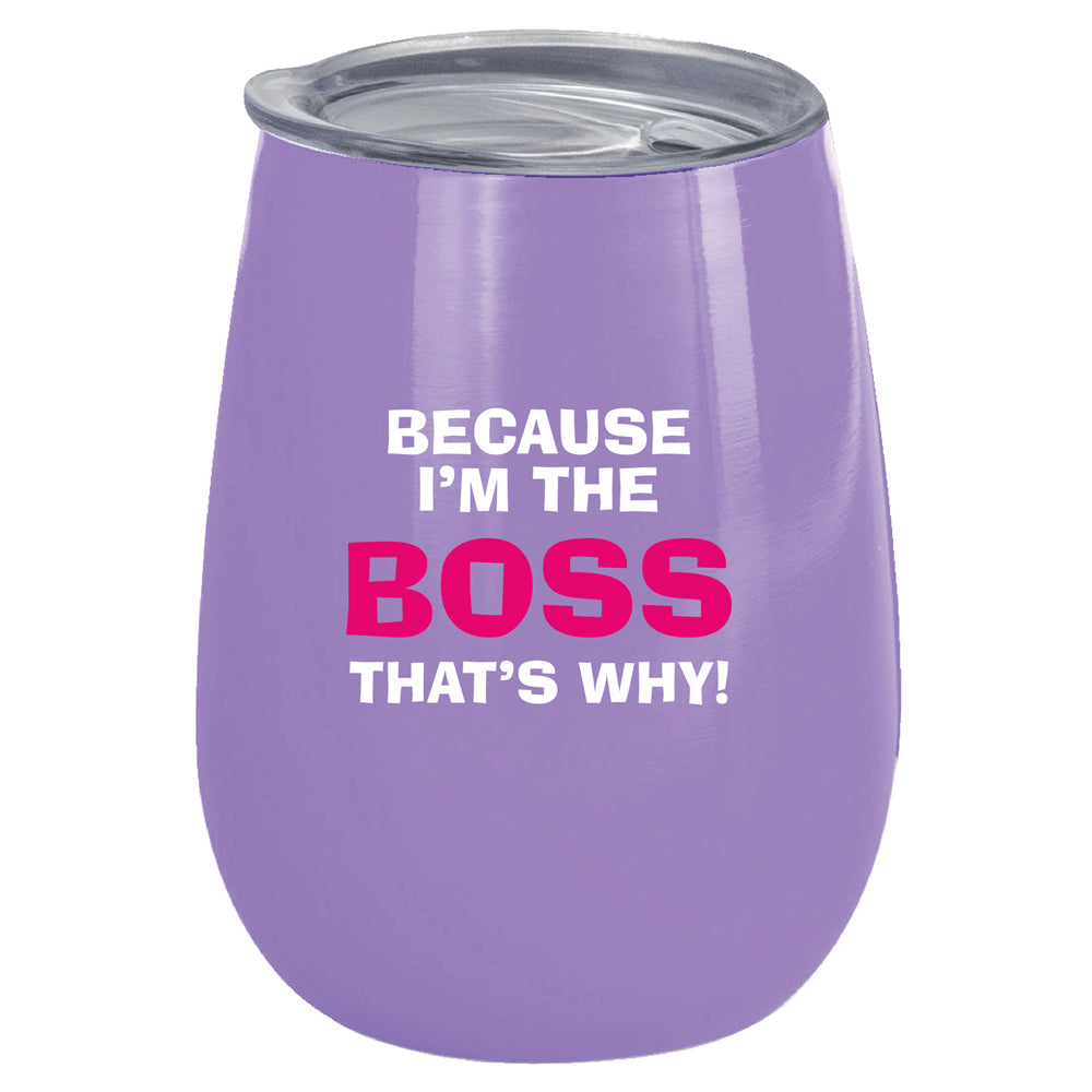 LMD Because I'm the Boss 360ml S/S Vacuum Insulated Tumbler Double Walled Drink Mug