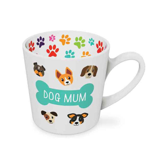 LMD Dog Mum Beautiful on the Inside 420ml/10cm Ceramic Coffee Mug Cup w/ Handle