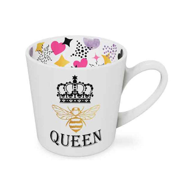 LMD Queen Bee Beautiful on the Inside 420ml/10cm New Bone China Coffee Mug w/ Handle