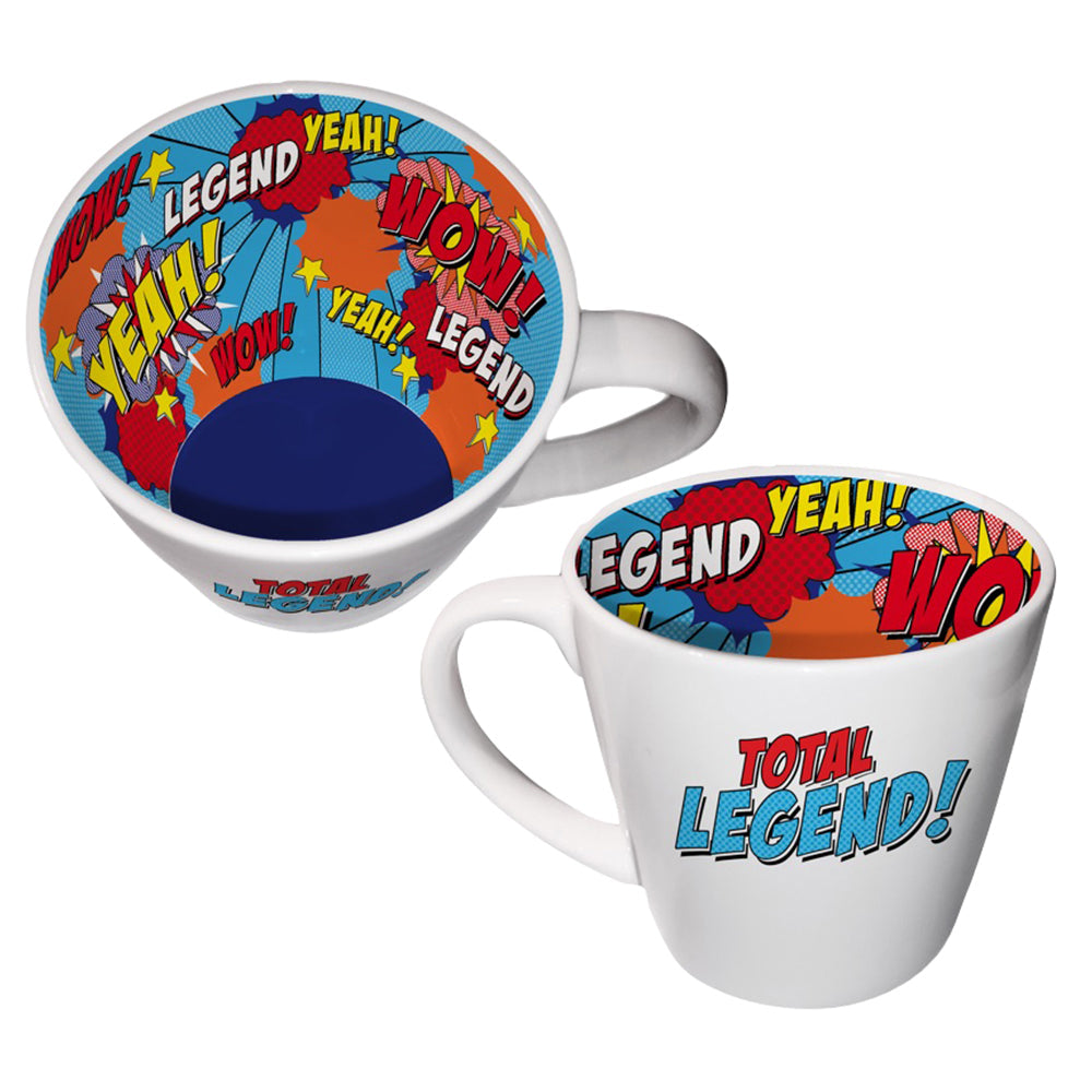 LMD the Legend Inside Out Tea/Coffee Office Novelty Gift Mug 400ml Drinking Cup (2 Pack)