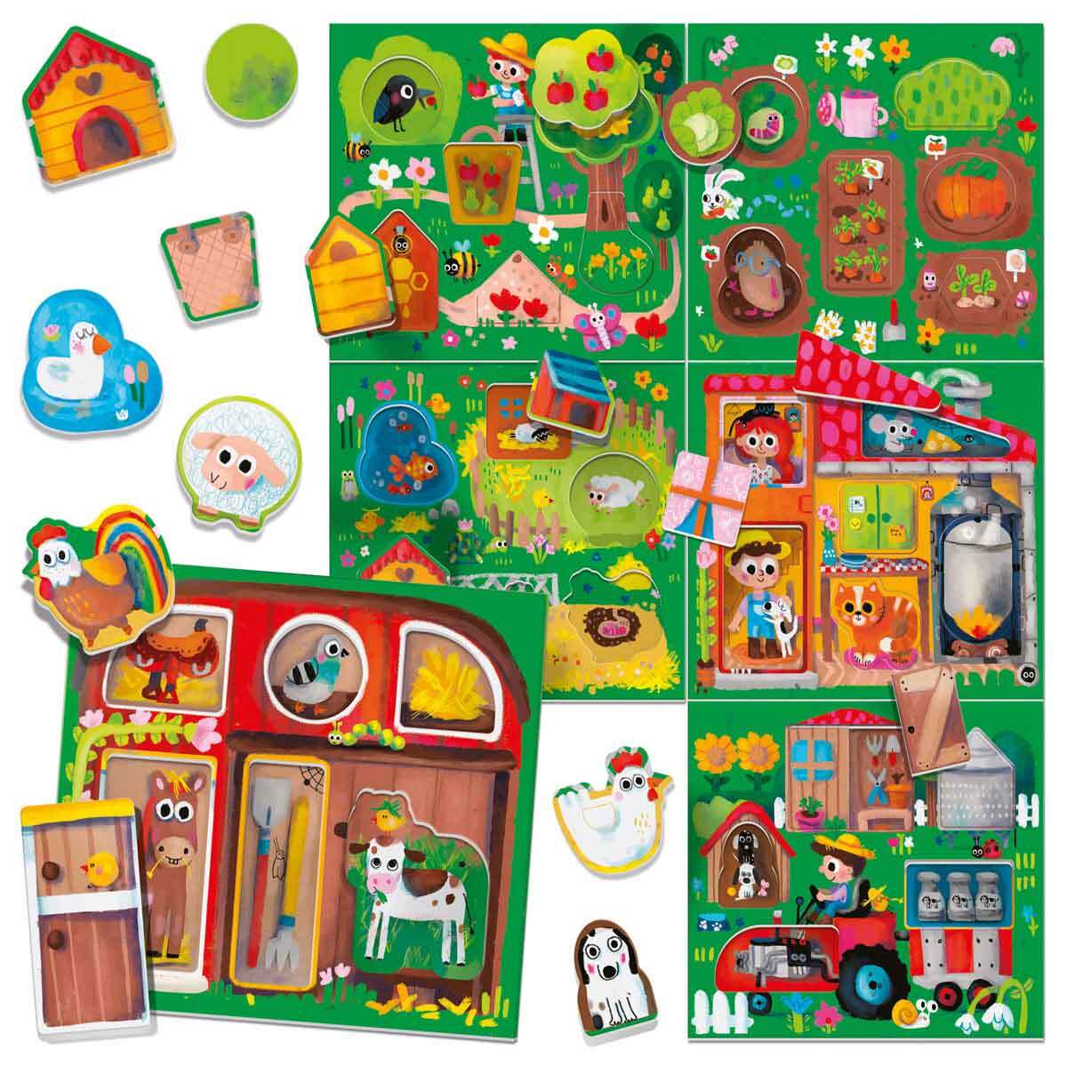 Headu Montessori Baby Play Farm Flashcards Kids Activity Learning Game Set 2-5y — image 2