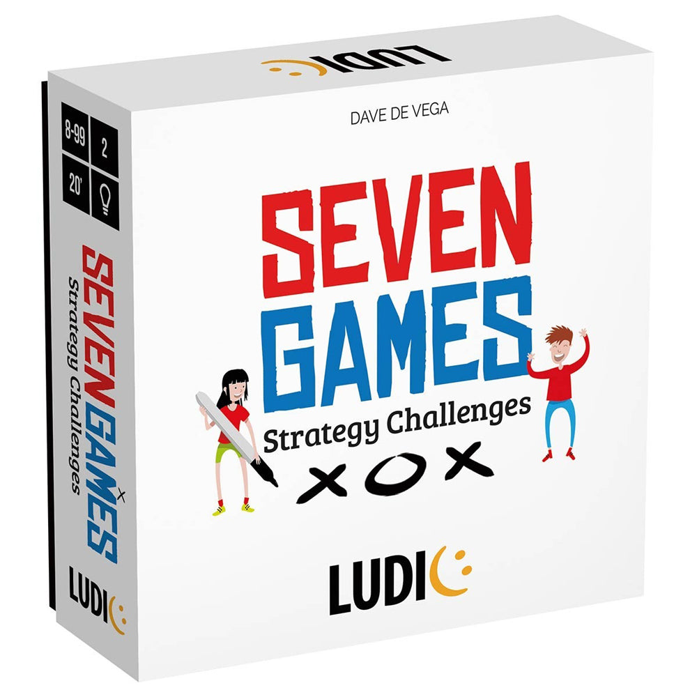 Ludic Seven Games Kids/Children Strategy Challenges Boardgame Fun Play Game 8y+