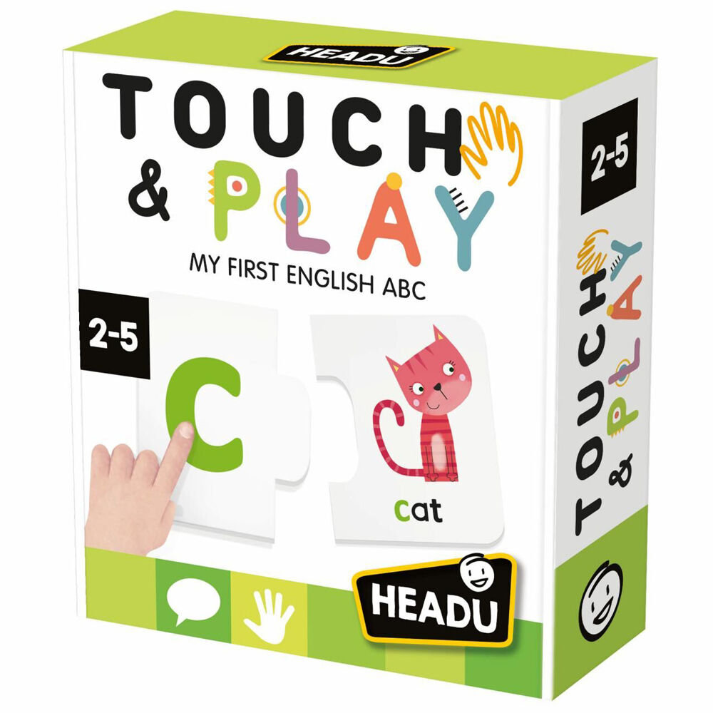 Headu 2-5y Kids Touch & Play My First English ABC Flash Cards Puzzle 20.5cm