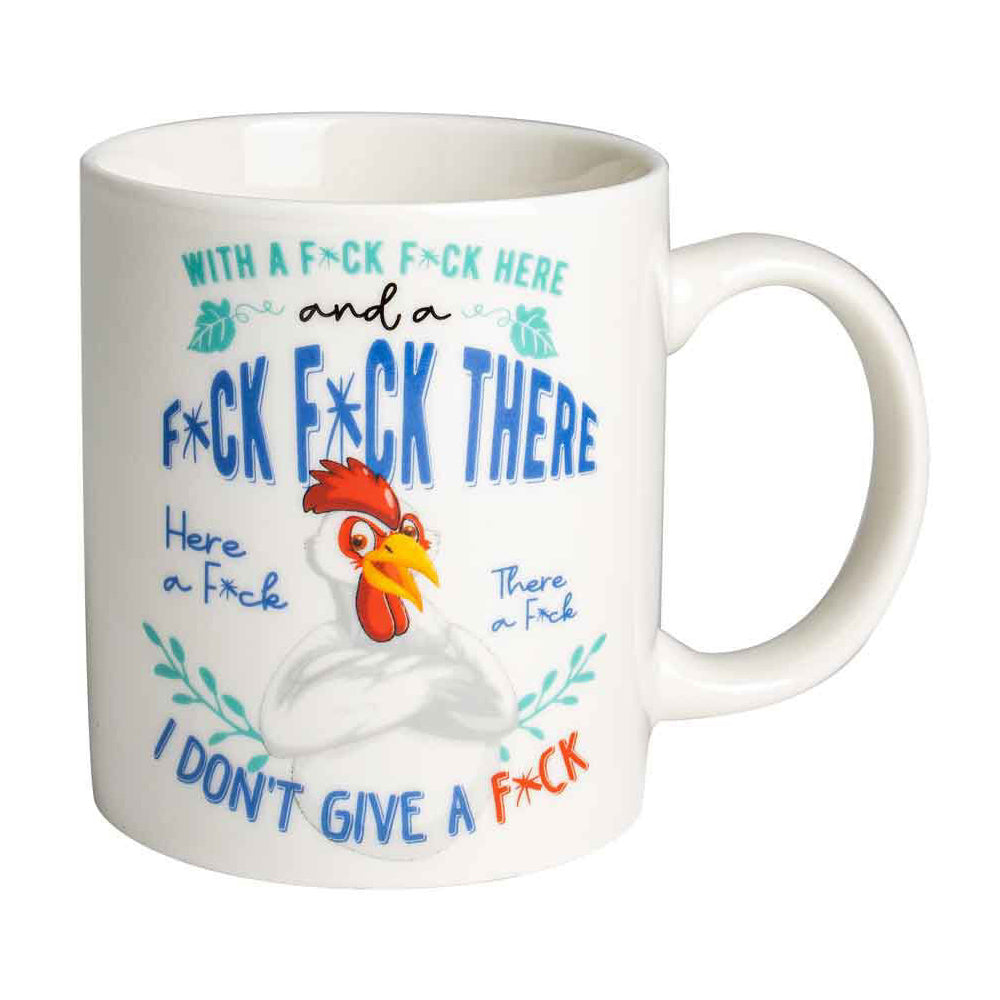 LMD F*ck F*ck Here And a F*ck F*ck There 360ml Ceramic Coffee/Tea Mug w/ Handle (2 Pack)