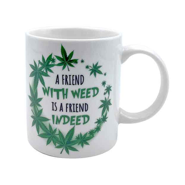 LMD A Friend With Weed 350ml Novelty Funny Office Gift Mug