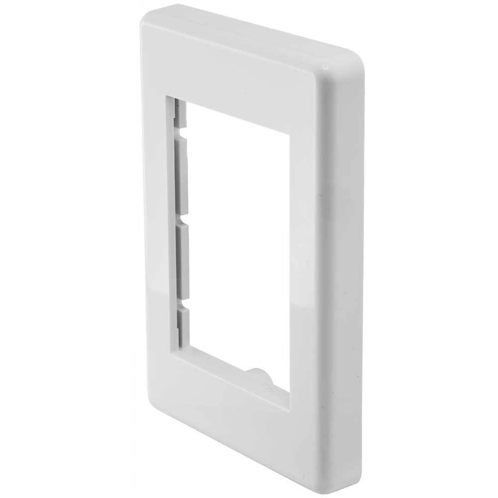 Pro2 MW13FR Modular Single Wall Plate Cable Frame White Clipsal Fits 3 Modules — image 3