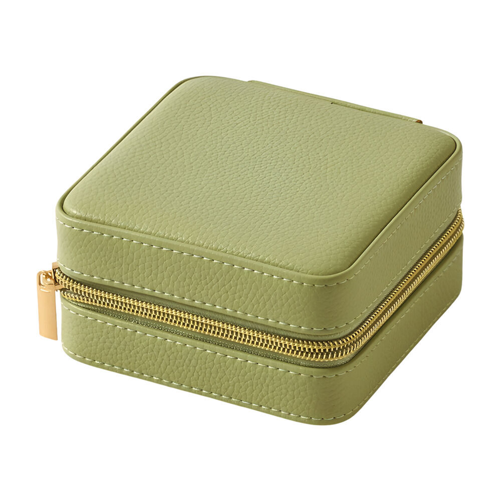 Pilbeam Living Celine Jewellery Case Box Organiser Travel 12x12cm Sage (2 Pack) — image 2