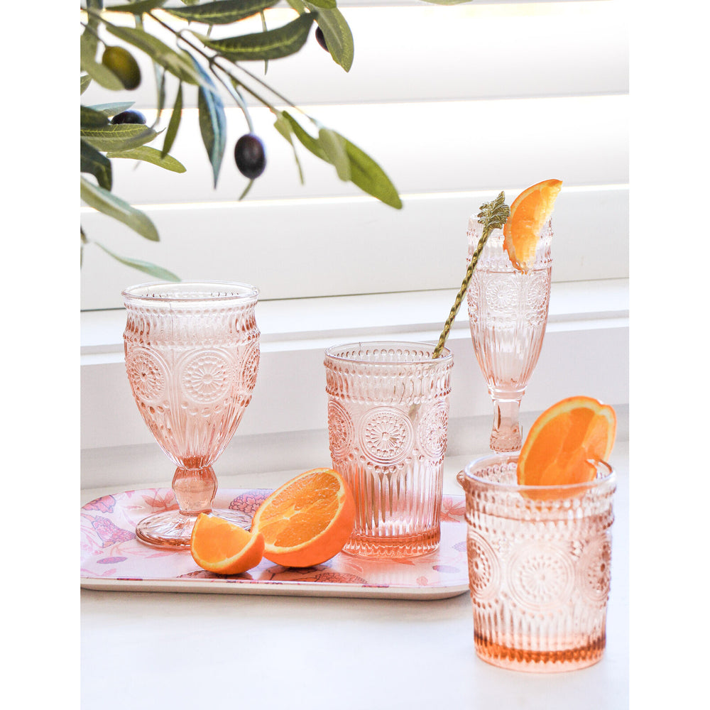 LVD Rect Melamine/Bamboo Tray Kitchen Decor 20.8x29.9cm Floral Garden Blush — image 2