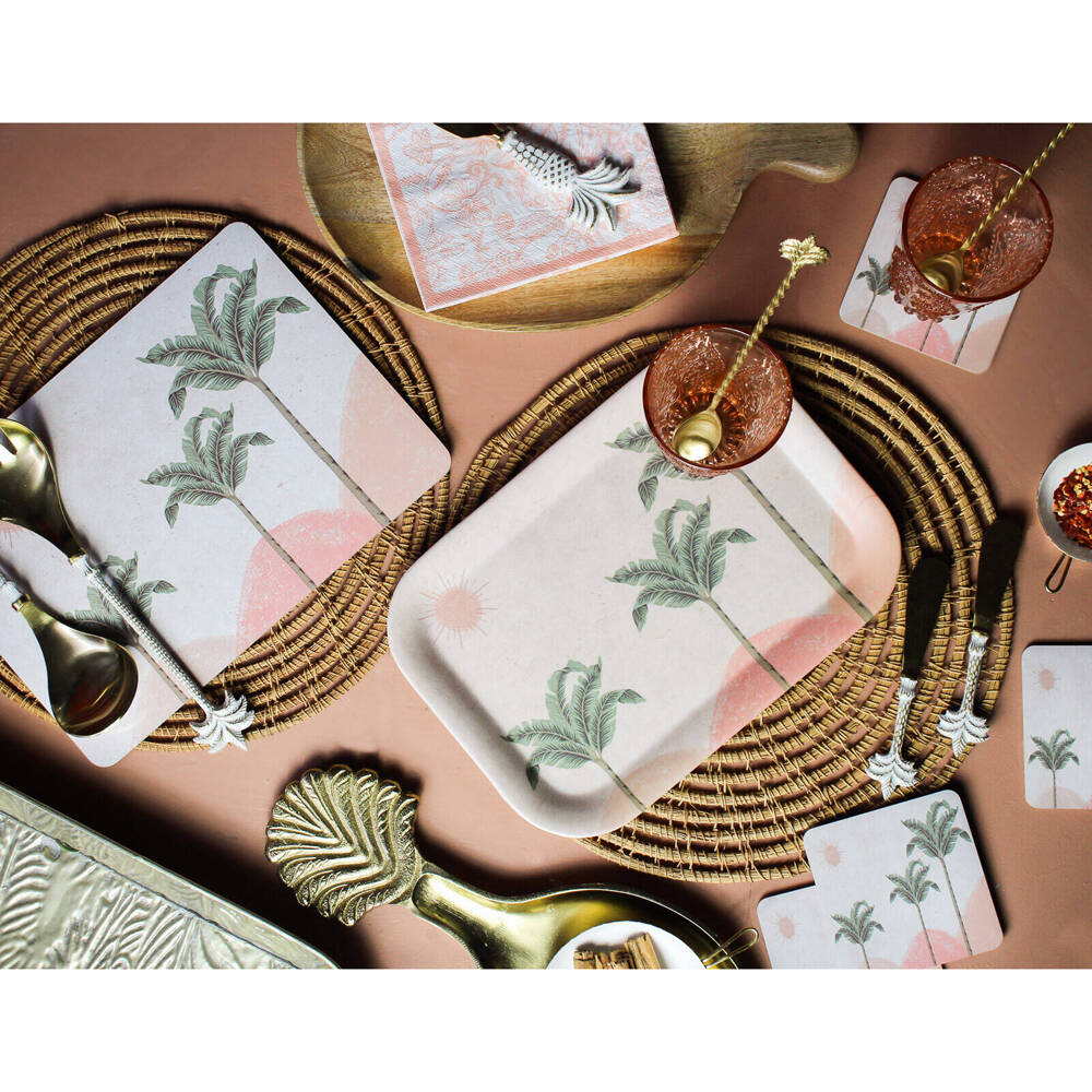 LVD Tray Food Serving Rectangle Home/Kitchen Serveware 30x21cm Havana Palm — image 2