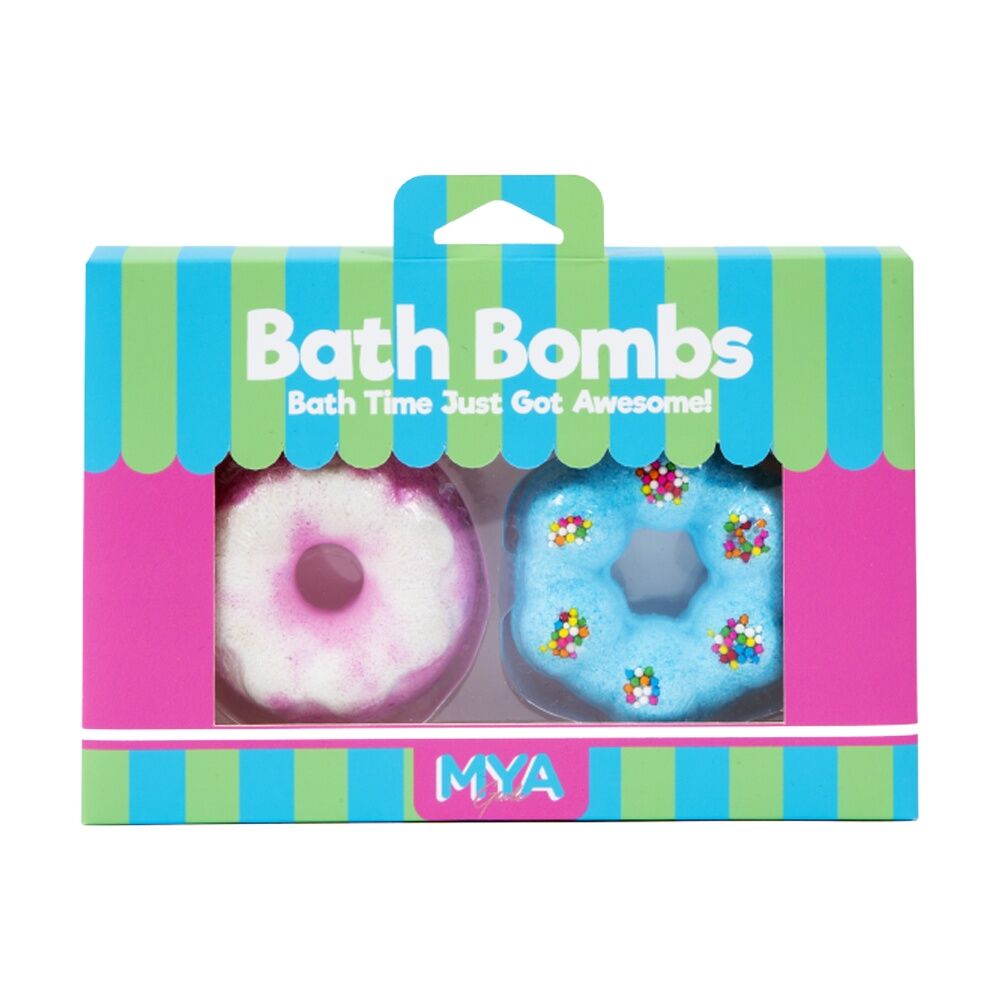 Mya 2pc MYA Bath Bombs Donut Fragrant Fizzy Gift Kids/Children Multicolour 8y+ (6 Pack) — image 2